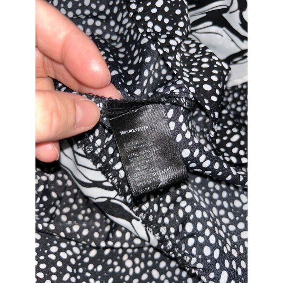 Calessa Women’s Embroidered Patchwork Split V-Neck 3/4 Bell Sleeve Tunic size M - Picture 10 of 10